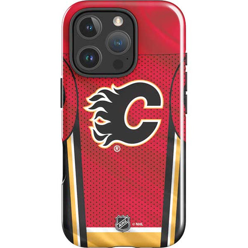 NHL Calgary Flames Home Jersey iPhone 16 Pro Impact Case