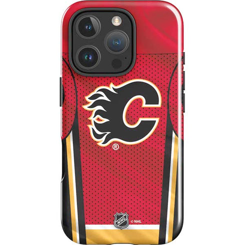 NHL Calgary Flames Home Jersey iPhone 16 Pro Max Impact Case