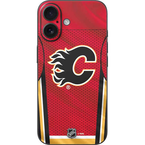 NHL Calgary Flames Home Jersey iPhone 16 Skin