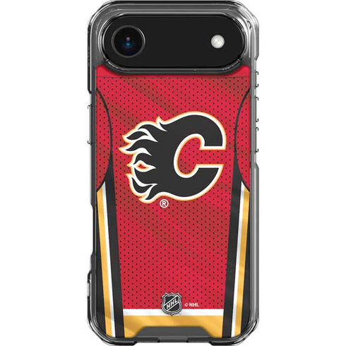 NHL Calgary Flames Home Jersey iPhone 17 Air Clear Case
