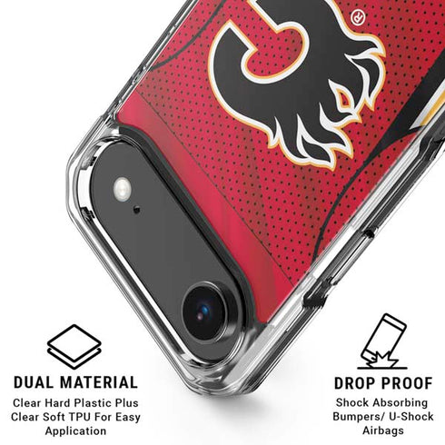 NHL Calgary Flames Home Jersey iPhone 17 Air Clear Case