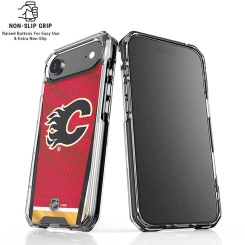 NHL Calgary Flames Home Jersey iPhone 17 Air Clear Case