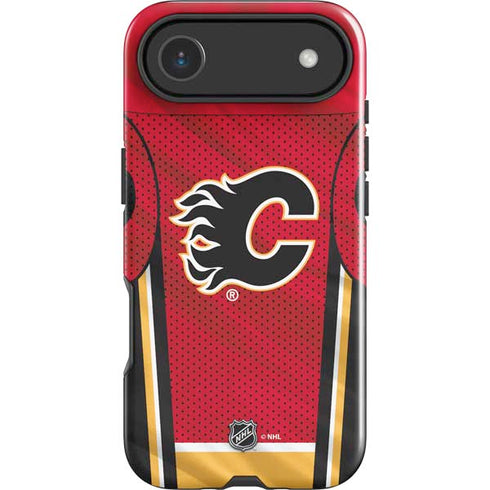 NHL Calgary Flames Home Jersey iPhone 17 Air Impact Case