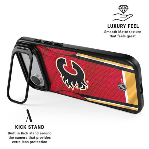 NHL Calgary Flames Home Jersey iPhone 17 Air Kickstand Case