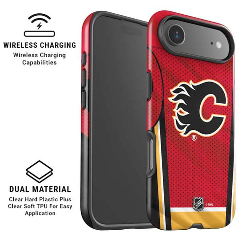 NHL Calgary Flames Home Jersey iPhone 17 Air Magsafe Impact Case