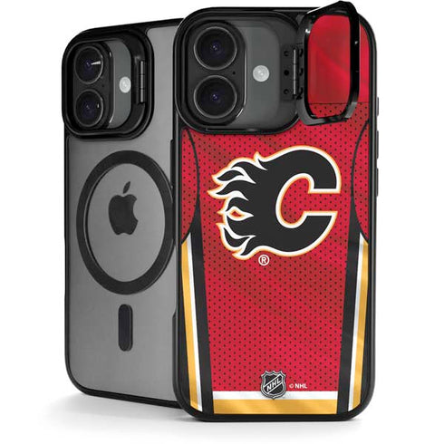 NHL Calgary Flames Home Jersey iPhone 17 Kickstand Case