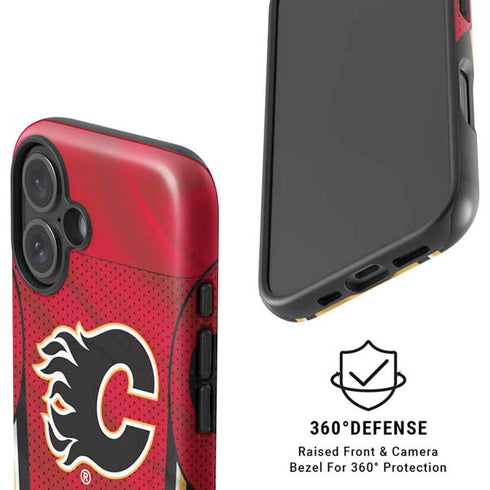 NHL Calgary Flames Home Jersey iPhone 17 Magsafe Impact Case