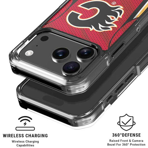 NHL Calgary Flames Home Jersey iPhone 17 Pro Clear Case