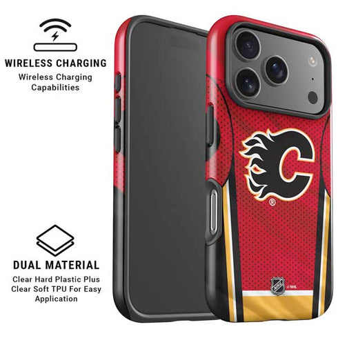 NHL Calgary Flames Home Jersey iPhone 17 Pro Magsafe Impact Case