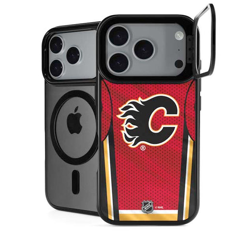 NHL Calgary Flames Home Jersey iPhone 17 Pro Max Kickstand Case