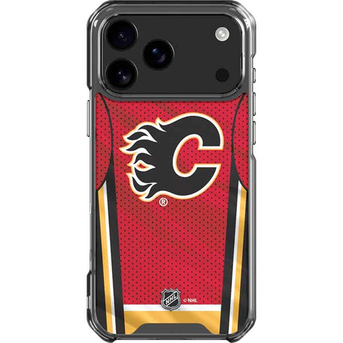 NHL Calgary Flames Home Jersey iPhone 18 Pro Max Clear Case