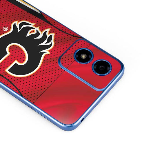 NHL Calgary Flames Home Jersey Moto G Play 4G (2024) Skin