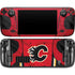 NHL Calgary Flames Home Jersey Steam Deck Handheld Gaming Computer OLED Skin