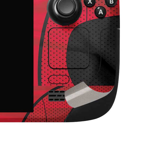 NHL Calgary Flames Home Jersey Steam Deck Handheld Gaming Computer OLED Skin
