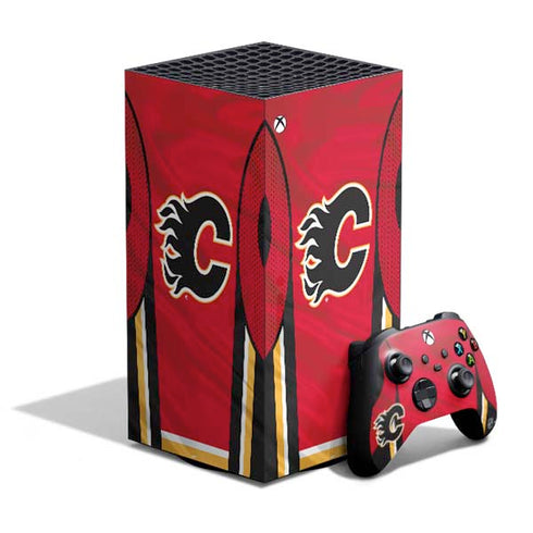 NHL Calgary Flames Home Jersey XBox Series X Digital Edition Bundle Skin