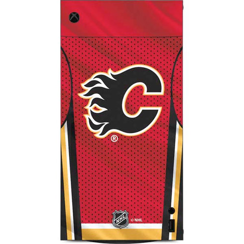 NHL Calgary Flames Home Jersey XBox Series X Digital Edition Console Skin