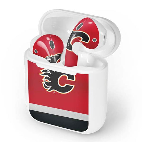 NHL Calgary Flames Jersey Apple AirPods Skin