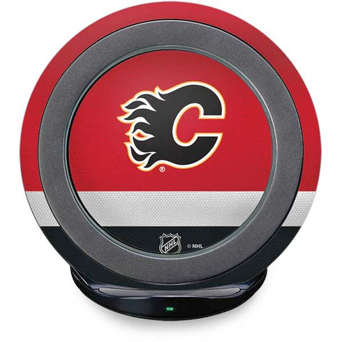 NHL Calgary Flames Jersey Fast Charge Wireless Charging Stand Skin