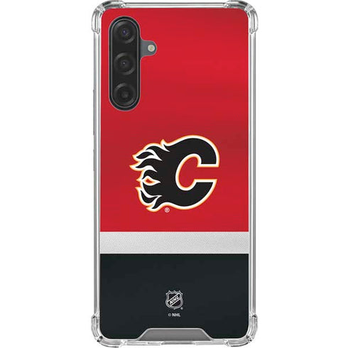 NHL Calgary Flames Jersey Galaxy A17 Clear Case