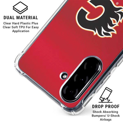 NHL Calgary Flames Jersey Galaxy A36 5G Clear Case