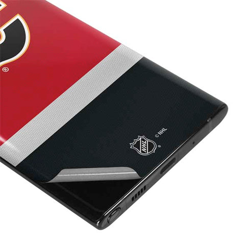 NHL Calgary Flames Jersey Galaxy Note 10 Plus Skin