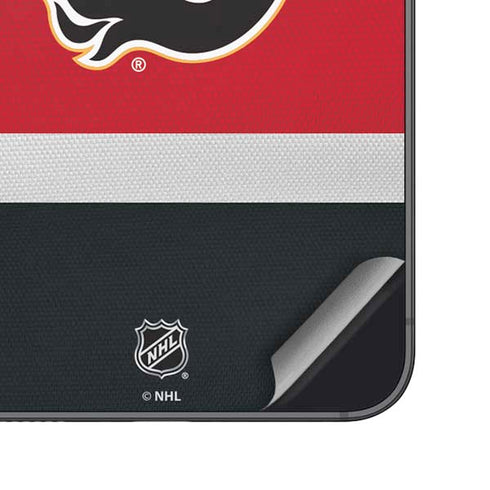NHL Calgary Flames Jersey Galaxy S25 Skin