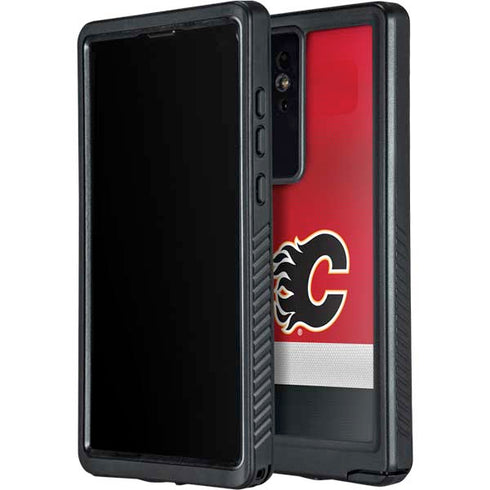 NHL Calgary Flames Jersey Galaxy S24 Ultra Waterproof Case