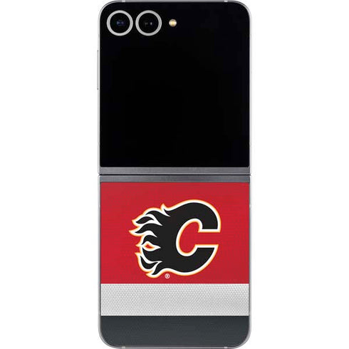 NHL Calgary Flames Jersey Galaxy Z Flip6 Skin