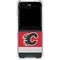 NHL Calgary Flames Jersey Galaxy Z Flip6 Clear Case