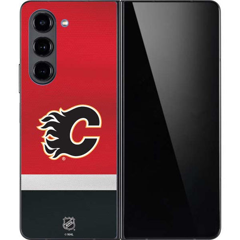 NHL Calgary Flames Jersey Galaxy Z Fold5 5G Skin