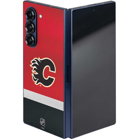 NHL Calgary Flames Jersey Galaxy Z Fold6 Skin