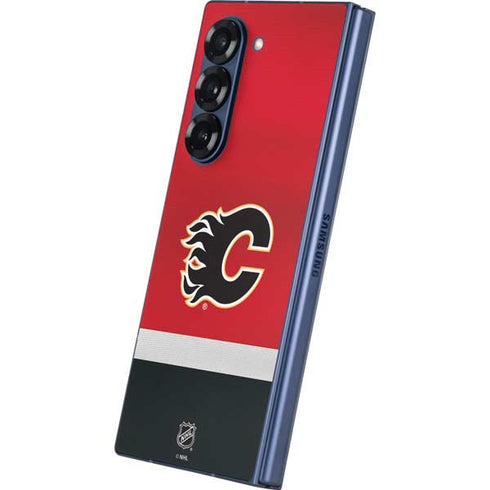 NHL Calgary Flames Jersey Galaxy Z Fold6 Skin