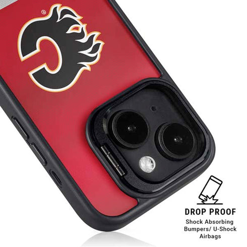 NHL Calgary Flames Jersey iPhone 14 Plus Kickstand Case