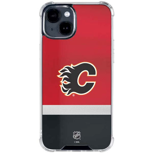 NHL Calgary Flames Jersey iPhone 15 Clear Case