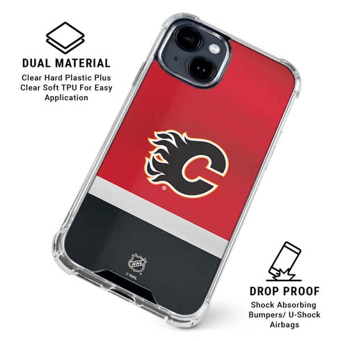 NHL Calgary Flames Jersey iPhone 15 Clear Case