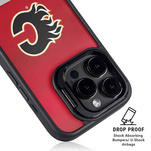 NHL Calgary Flames Jersey iPhone 15 Pro Max Kickstand Case