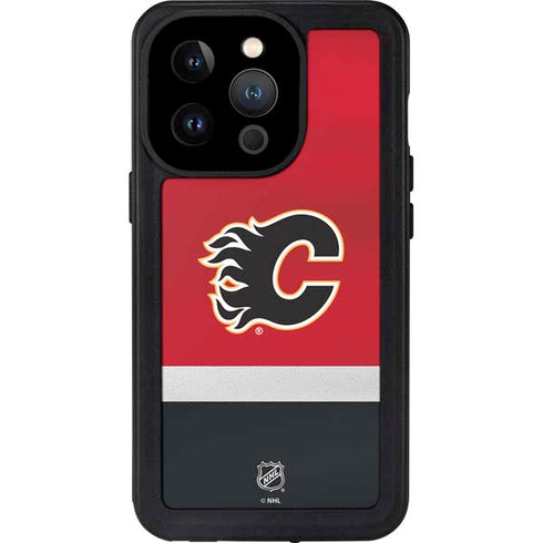 NHL Calgary Flames Jersey iPhone 15 Pro Waterproof Case