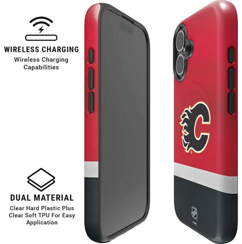 NHL Calgary Flames Jersey iPhone 16 Magsafe Impact Case