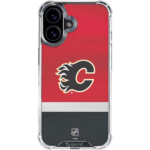 NHL Calgary Flames Jersey iPhone 16 Plus Clear Case