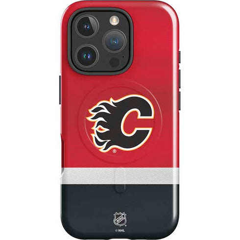 NHL Calgary Flames Jersey iPhone 16 Pro Magsafe Impact Case