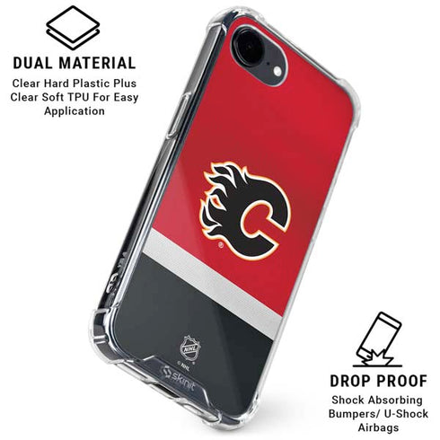 NHL Calgary Flames Jersey iPhone 16e Clear Case