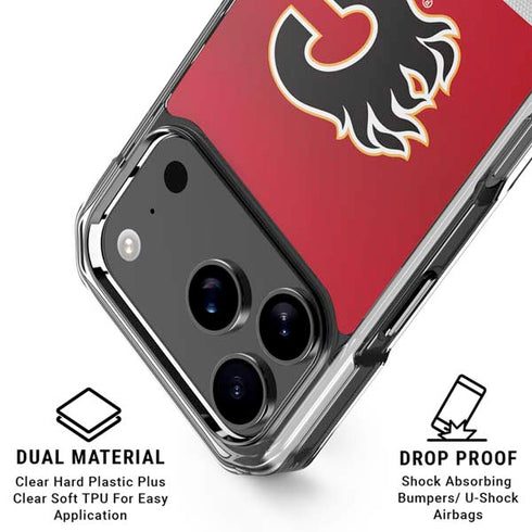 NHL Calgary Flames Jersey iPhone 18 Pro Clear Case