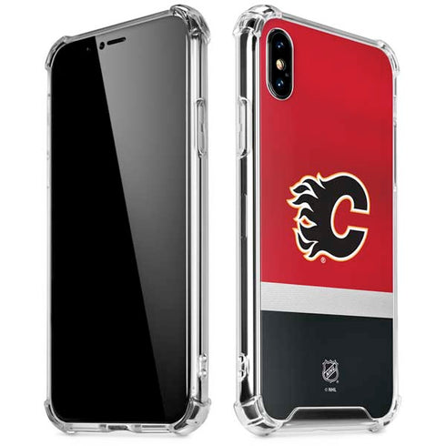 NHL Calgary Flames Jersey iPhone X/XS Clear Case