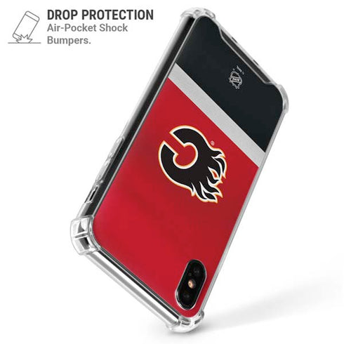 NHL Calgary Flames Jersey iPhone X/XS Clear Case