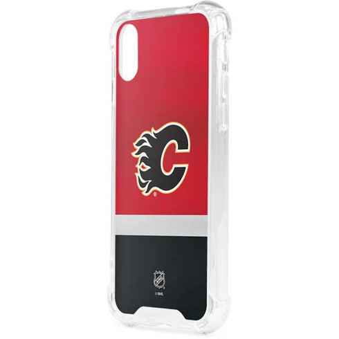 NHL Calgary Flames Jersey iPhone XS Clear Case