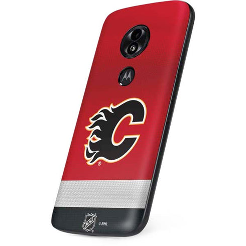 NHL Calgary Flames Jersey Moto E5 Play Skin