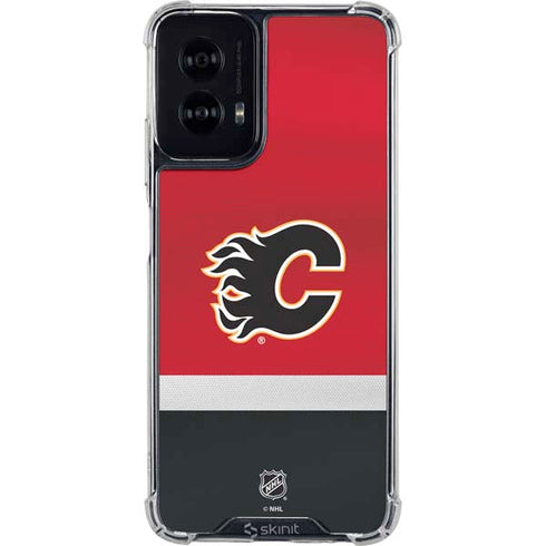 NHL Calgary Flames Jersey Moto G Power 5G (2024) Clear Case
