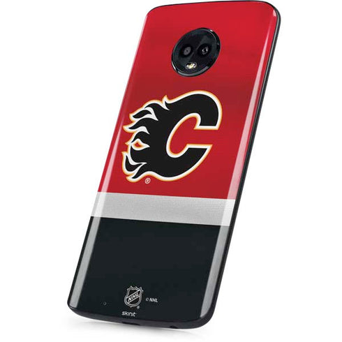NHL Calgary Flames Jersey Moto G6 Skin