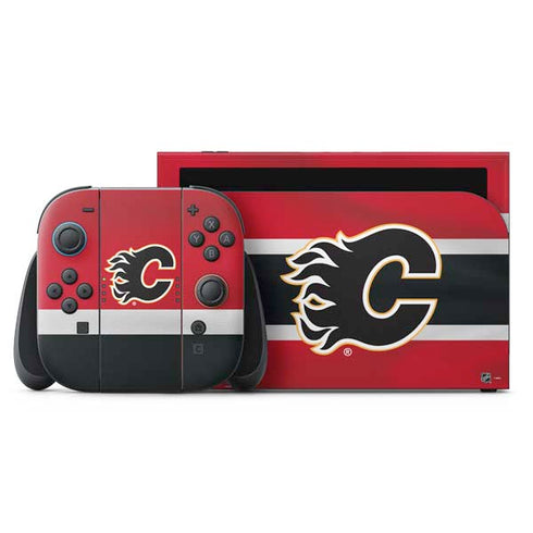 NHL Calgary Flames Jersey Nintendo Switch 2 (2025) with Joy-Con Skin