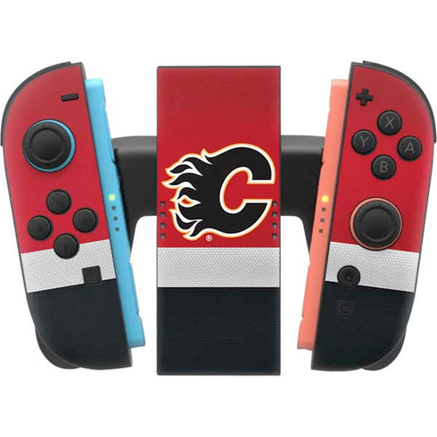NHL Calgary Flames Jersey Nintendo Switch 2 (2025) Joy-Con Controller Skin